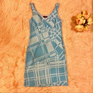 The Limited Blue Ruffle Sleeve Empire Waist Dress